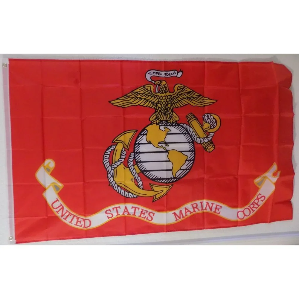 United States Marine Corps (Red) 3x5 Flag Military Flags